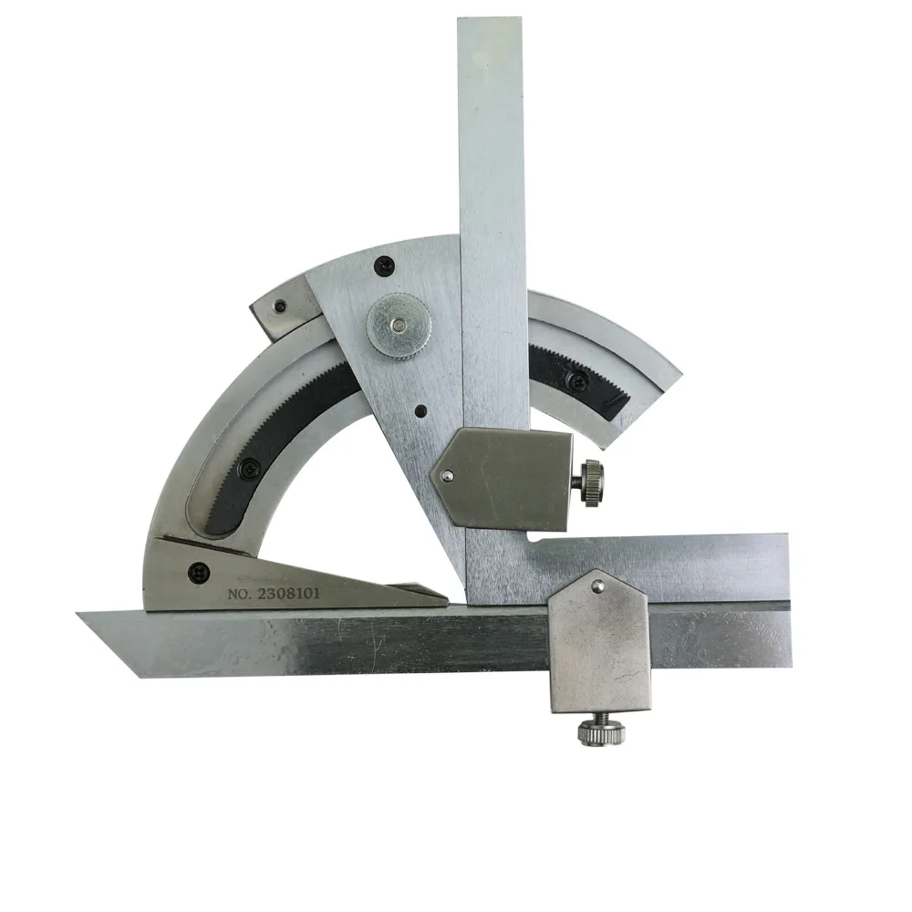 차이를 무시하는 다용도 각도기 0-320 °   각도기 고탄소강 프로텍터