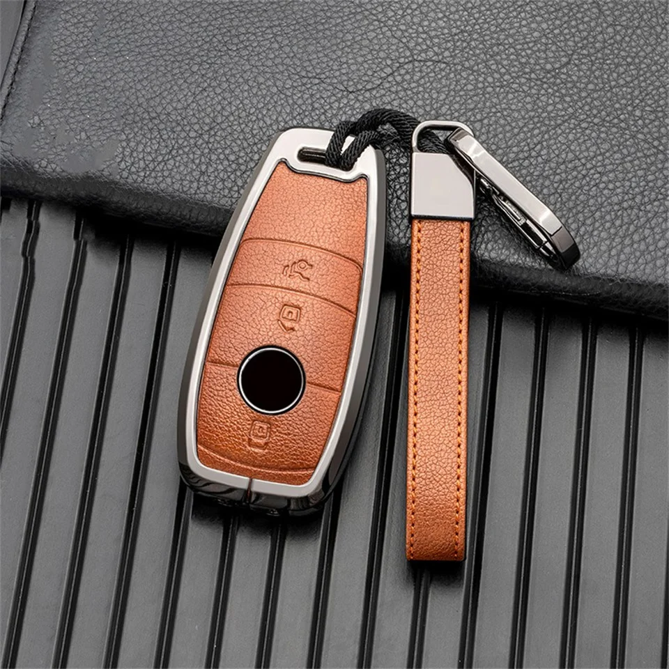 

Car Key Fob Case Cover Protector For Mercedes Benz E C G M R S Class W204 W212 W176 GLC CLA GLA AMG Car Accessories Keychain