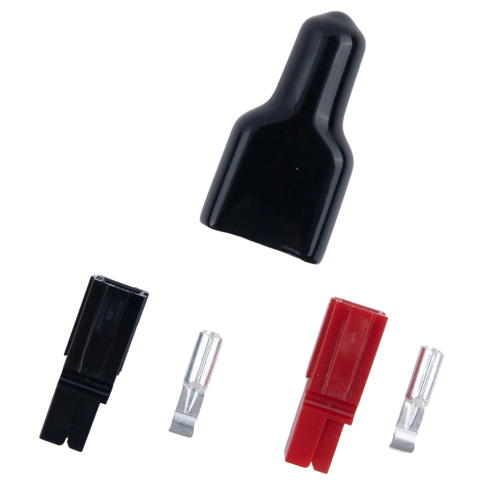 5 Pair 30AMP Plug 600V For Anderson Style Connector & Rubber Black PVC Covers Flame Retardant Sleeves For Electric Equipments