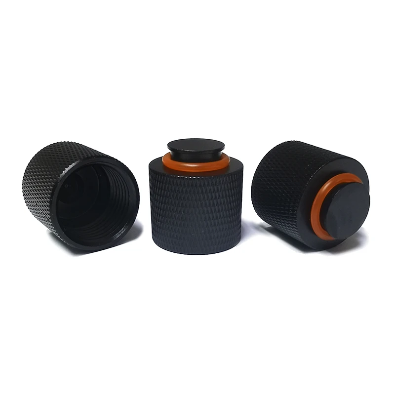 Co2 Cylinder HPA Tank Regulator Valve Thread Protector Cover Alumium Black Aceessories Air Pressure Valve Regulator 4pcs