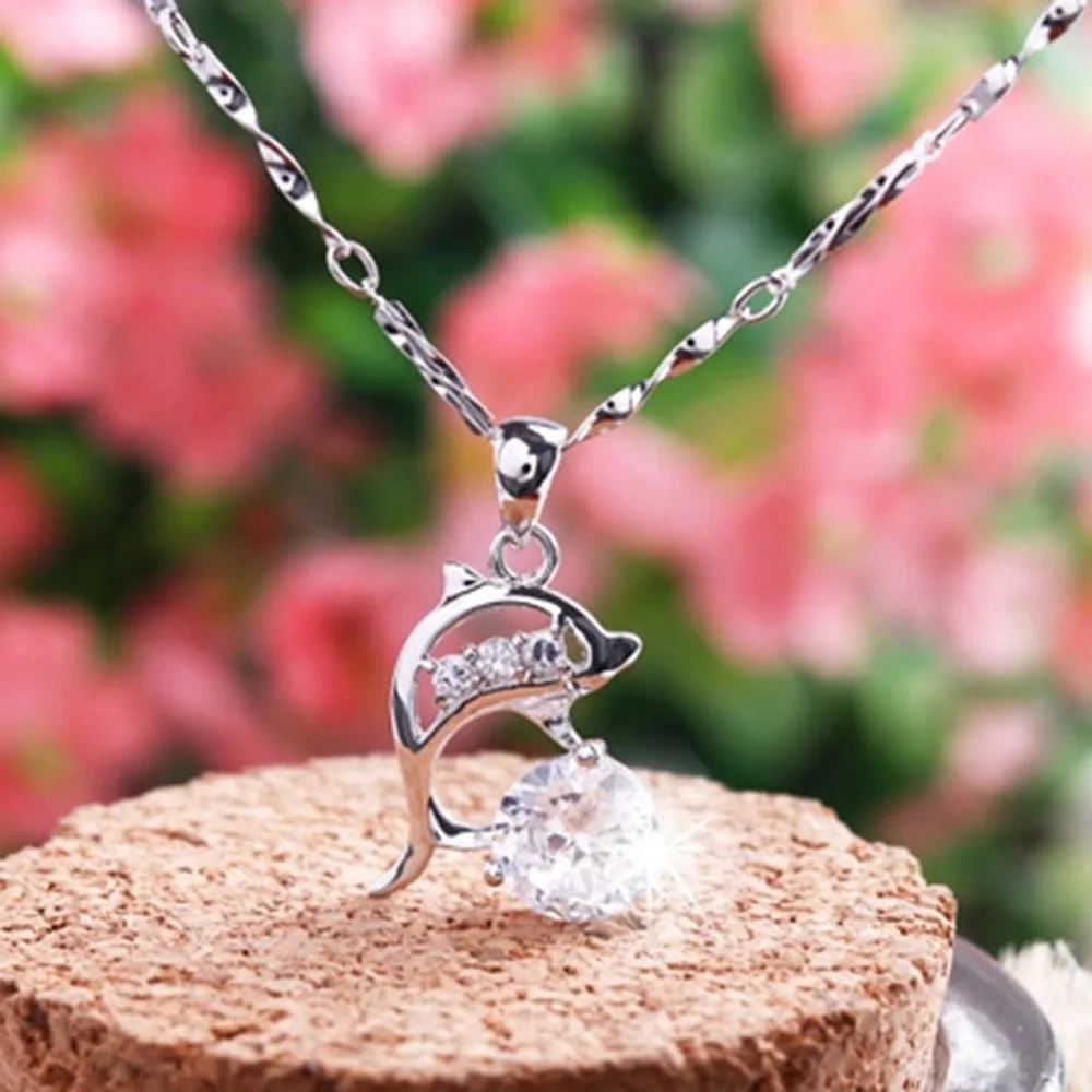 Collier en argent sterling 925 Zircom - Porté