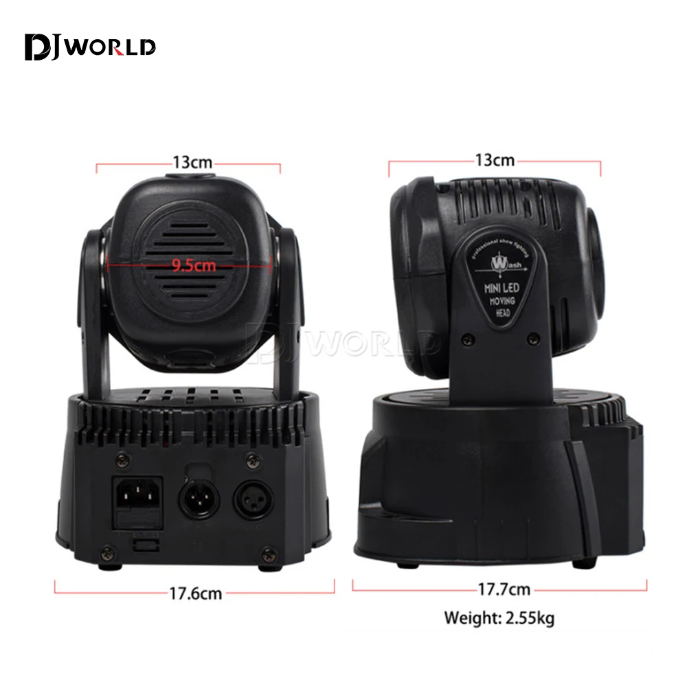 7x12W LED Moving Head Light 4 IN 1 RGBW Professional Stage Effect 10/15DMX Wash Light for Disco DJ Music Party Dance Club