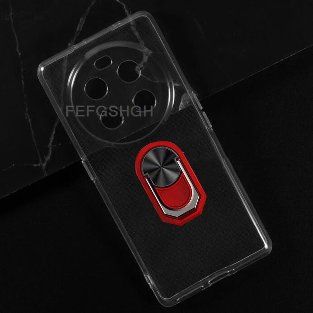 Premium 6.67” Back Ring Holder TPU Soft Silicone Phone Case, Enhanced Grip & Protection