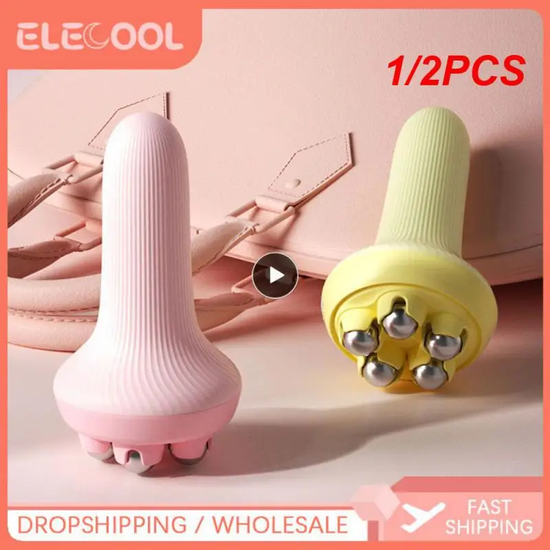 

1/2PCS Roller Massager with 360-degree Metal Massage Balls for Neck Abdomen Thighs Back Body Pain Relief Deep Tissue Muscle