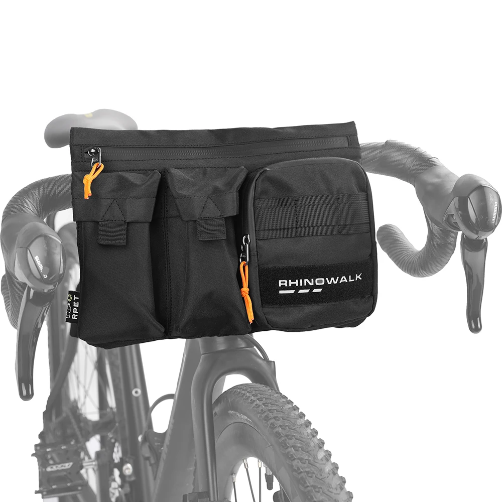 

Rhinowalk Bike Handlebar Bag Front Bag 2L Big Capacity Cycling Bag Bike Basket Red BlackShoulder Fannt Pack MTB Accessories