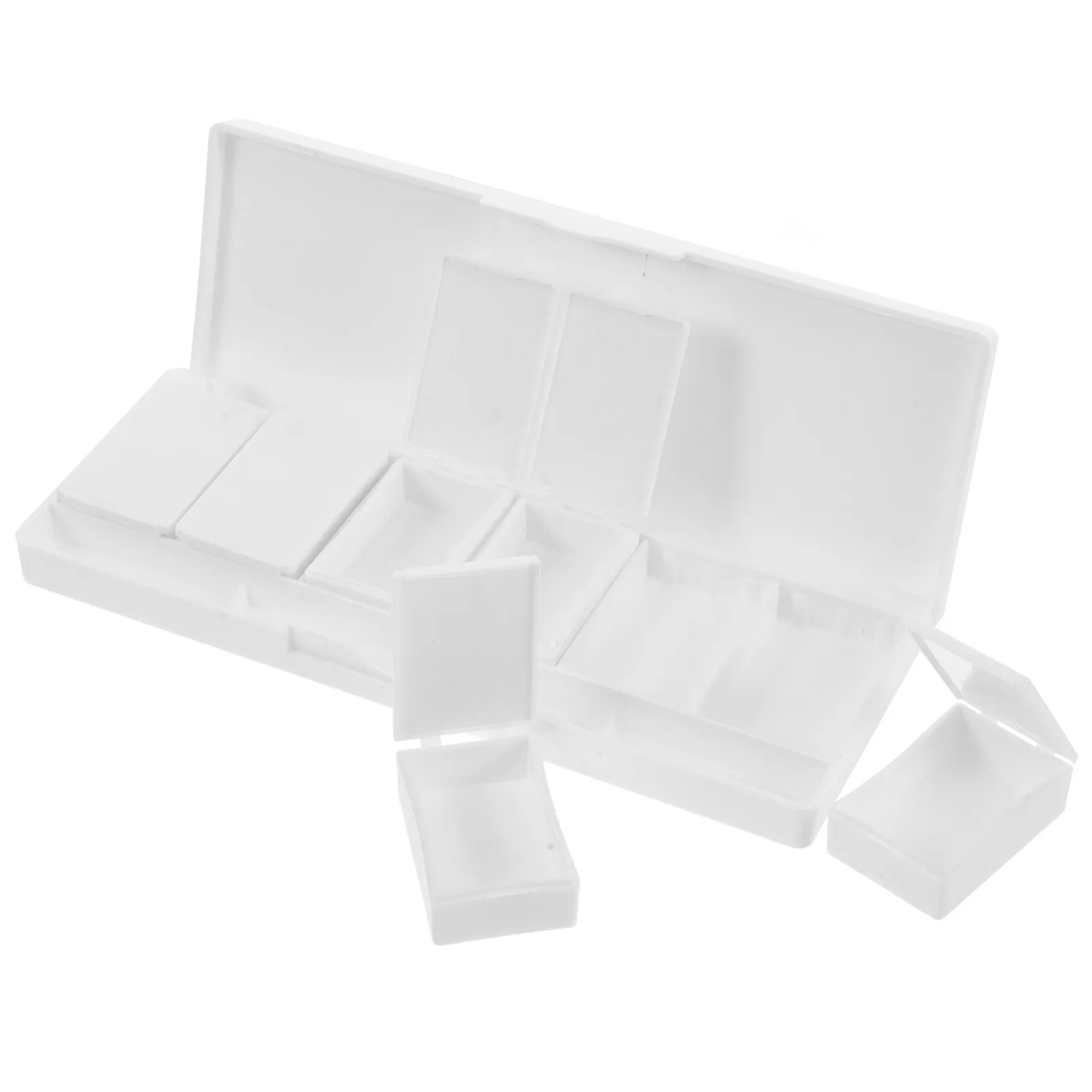 6칸짜리 빈 아이섀도우 박스, 리필 가능한 메이크업 팔레트, 휴대용 분리형 여행용 아트 팔레트 (네일 젤, 바디 페인트용)