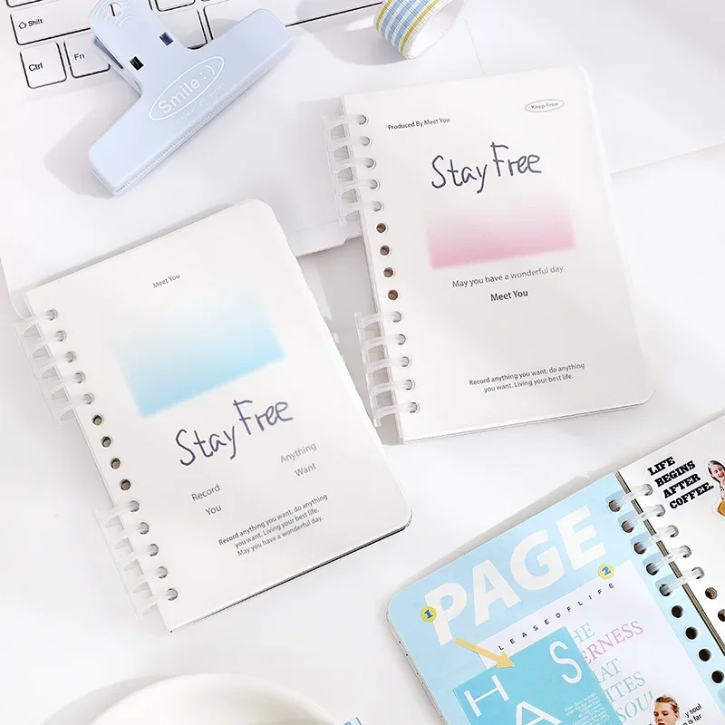 

100 Sheet A6 Ins Notebook Simplicity Weekly Planner Journal Notepad Colorful Page DIY Decor Scrapbook Diary Student Supplies