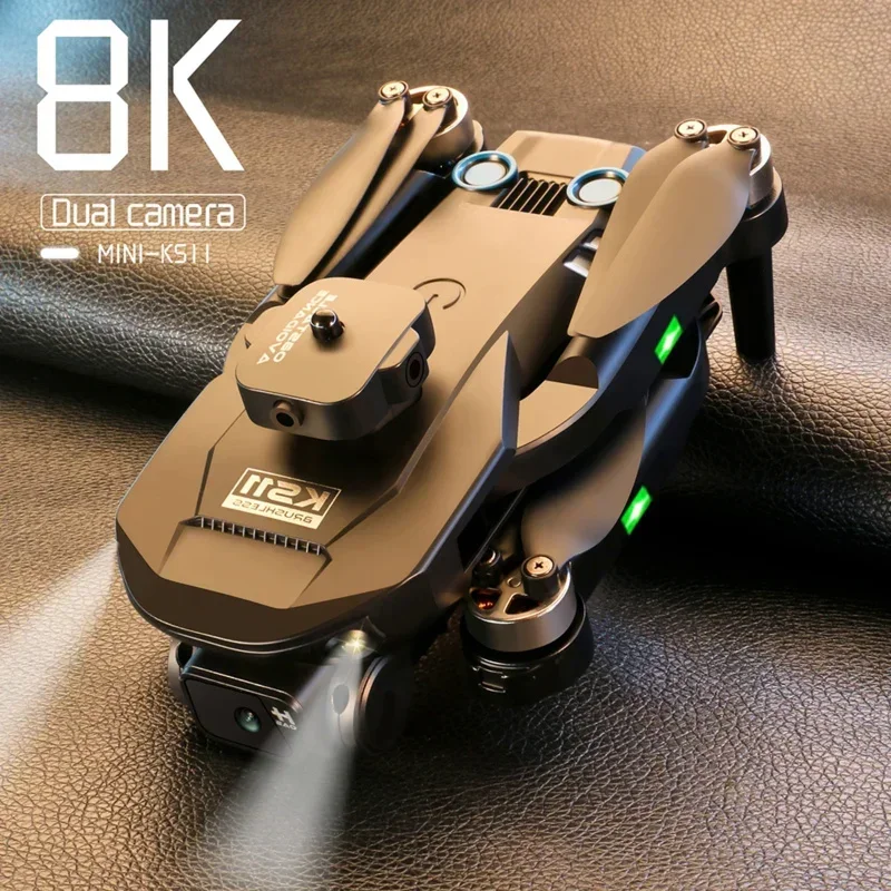 

New Obstacle Avoidance Optical Flow Mini Drone Positioning Brushless 4K Professional 8K Dual Camera Dron Quadcopter Airplane Toy