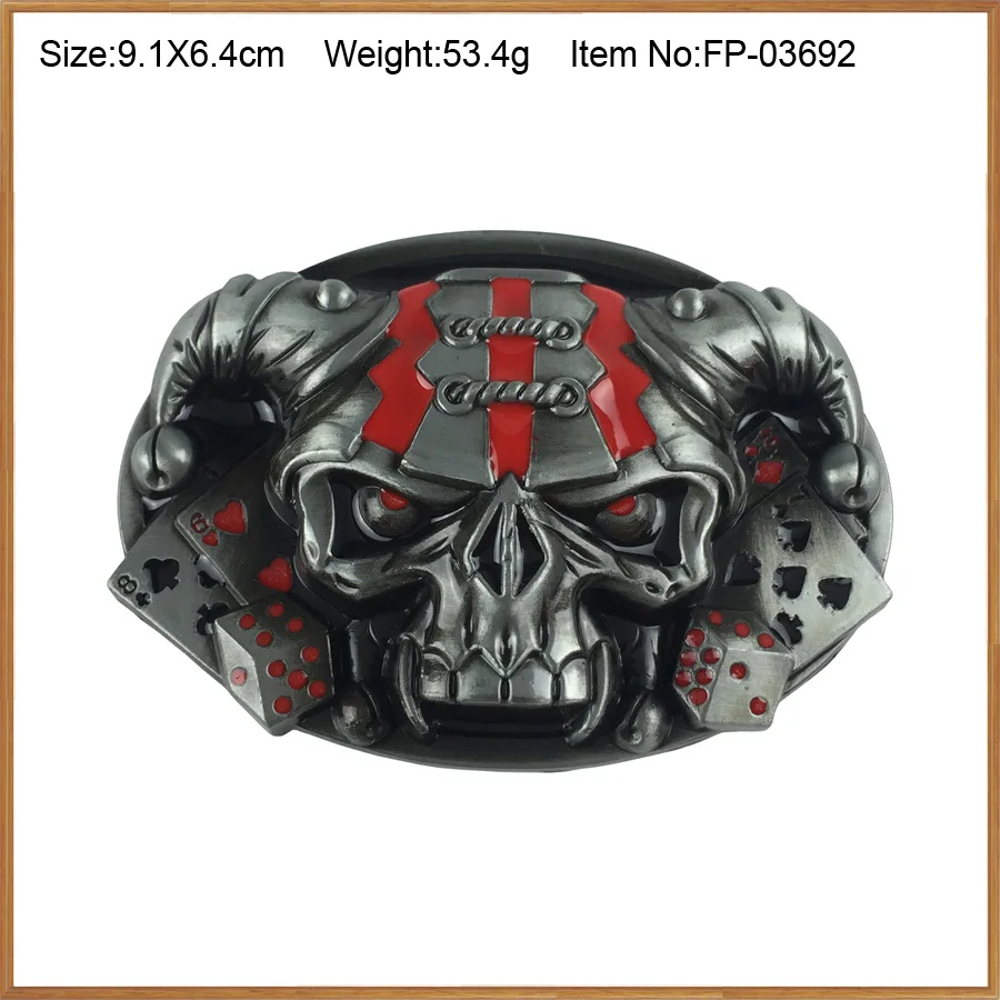 BuckleClub Zinc alloy cross bone skull snake belt buckle jeans