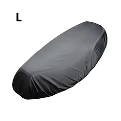 Waterproof Universal Scooter Seat Cover with Sun Protection and Heat Insulation - Black (L)