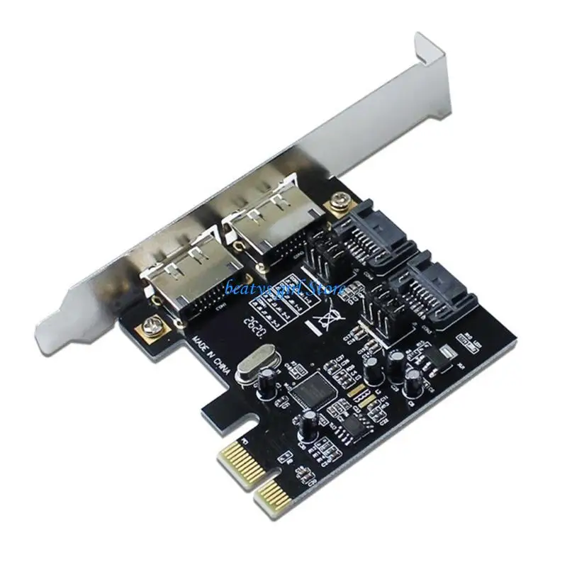eSATA 연결 기능이 있는 PCIe2.0 슬롯용 C7AB 이중 채널 SATAIII 6Gb/s 확장 카드