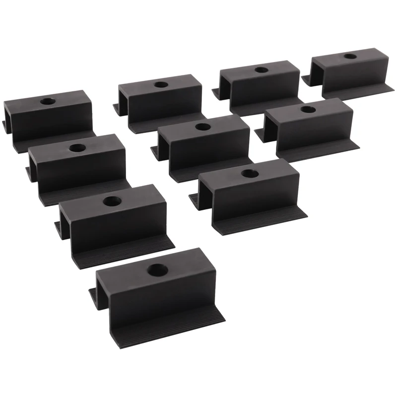 10 x Centre Clamp PV Solar Panels Module Clamp for All Frame Heights Solar Panels Bracket for Panels Roof