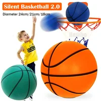 Bouncing Mute Ball Indoor Silent Basketball 24cm Foam Basketball Silent Soft Ball Air Bounce Basket Ball Size 3/5/7 Sports Toy 1