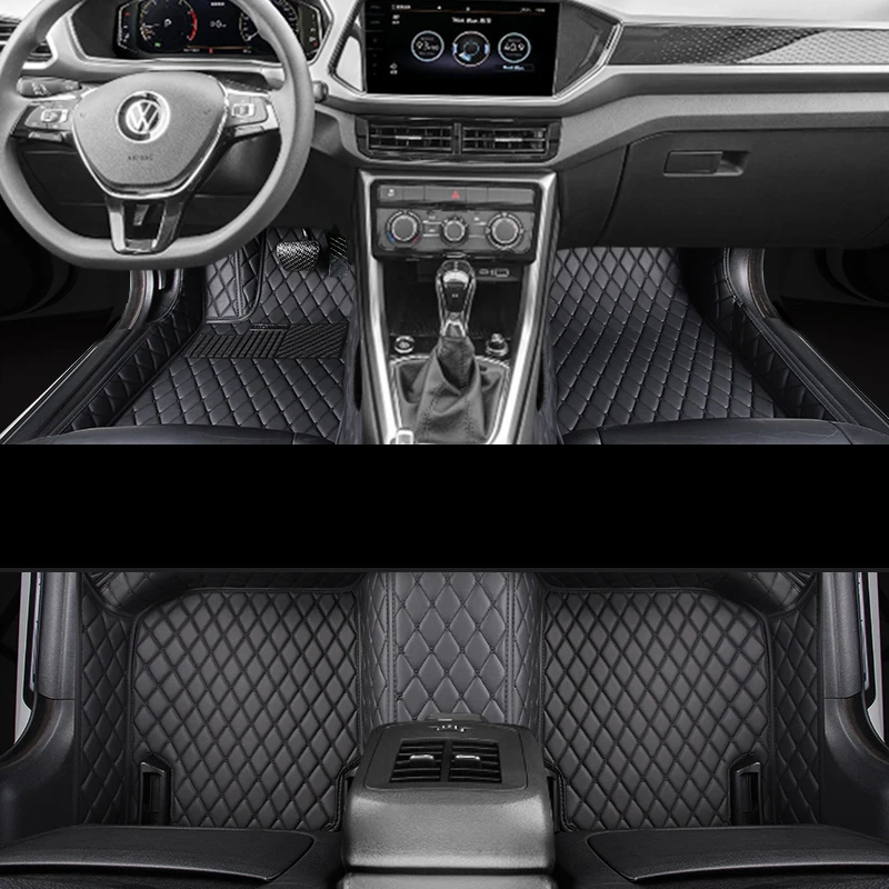 

Leather Car Floor Mats Carpet for Volkswagen Vw T-cross 2018 2019 2020 2021 2022 2023 C11 Interior Accessories Pad Foot Cushion