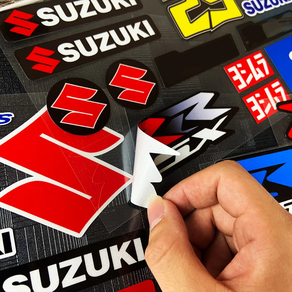 스즈키 버그만 ADV GSX GW UZ UU UY 반사 스티커 스쿠터 레이싱 헬멧 개조 데칼용 오토바이 차체 장식