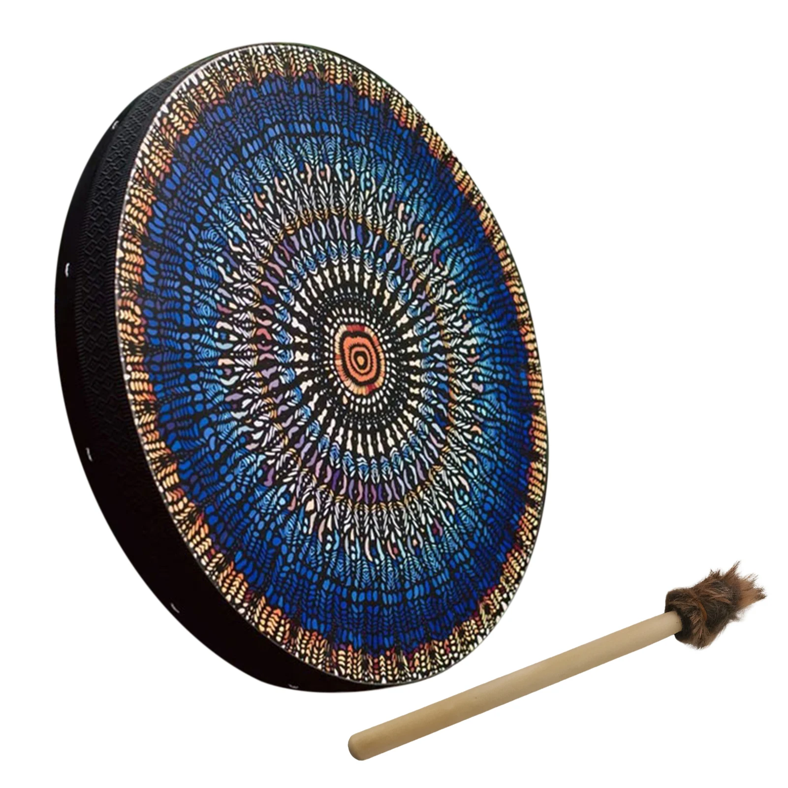 Vegetarian Shamanic Drum 25cm Shaman Drum Home Ornament Wooden Shamanic The Siberian Spirit Music Easter Gifts