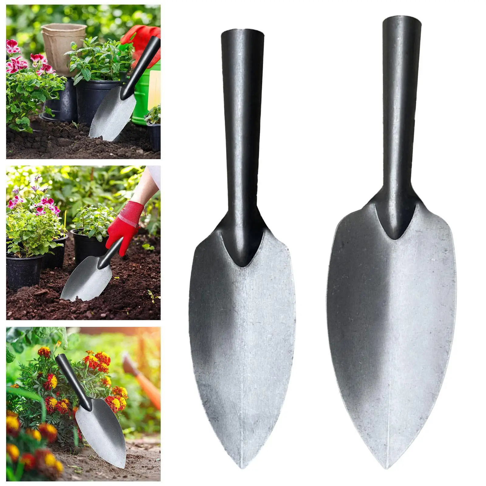 Truelle De Jardin Avec Marque De Mesure, Pelle De Jardinage Robuste Avec Poignée Ergonomique, Petits Outils De Jardin Pour Jardinage, Plantation, Creusage, Transplantation