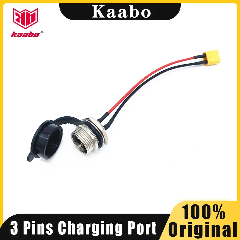 Porta Di Ricarica Originale Kaabo 3 Pin Per Wolf King Gt Wolf Warrior Mantis 10 Mantis 8 Presa Di Carica Spina Parti Di Collegamento