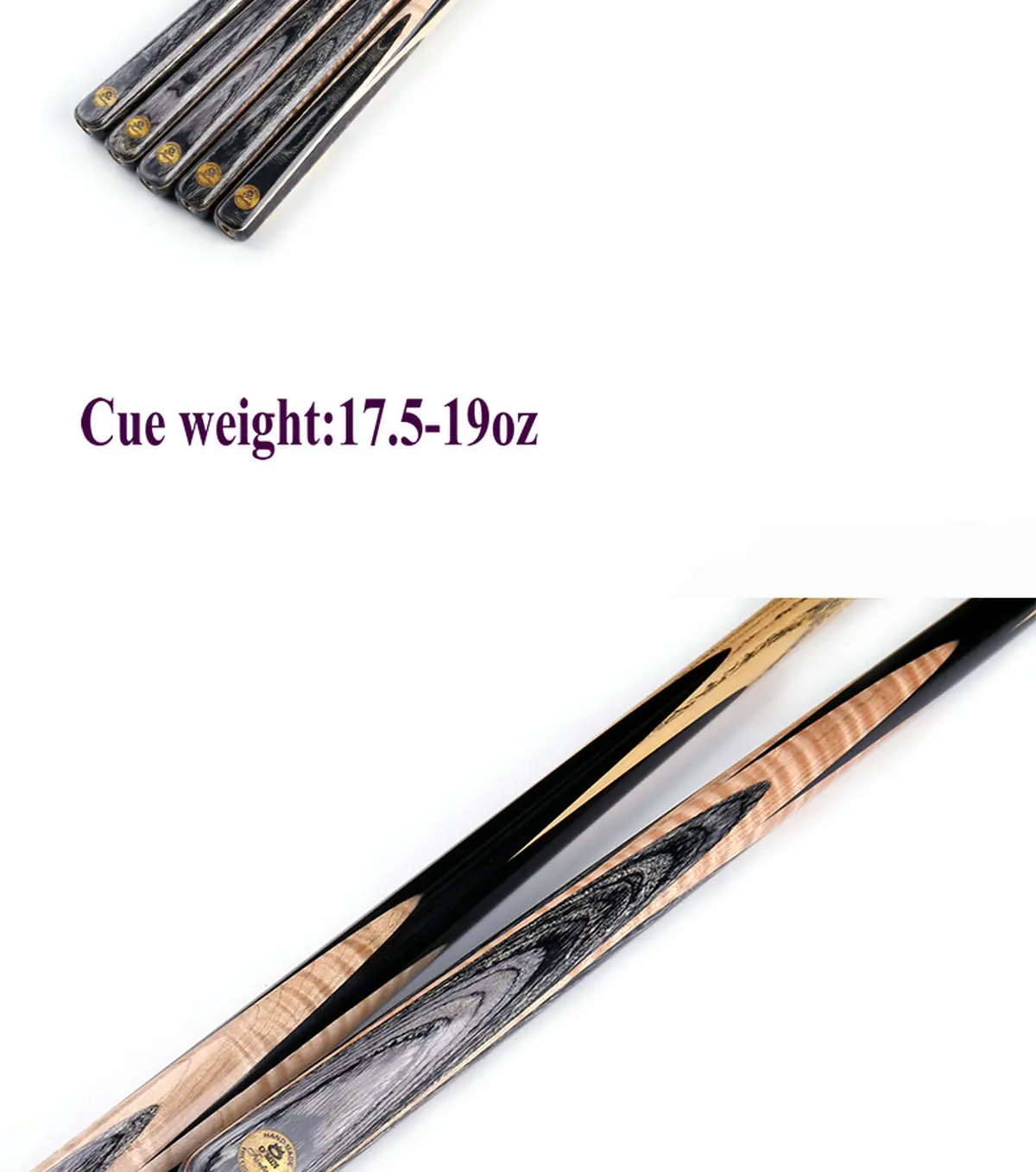 OMIN 57 인치 드리머 스누커 당구 큐 스틱, 익스텐더 및 케이스 홀더, 9.8mm, 11.5mm