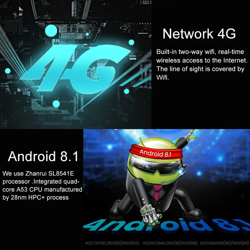 Автомобильный Видеорегистратор, 4G, HD-Камера, 11 Дюймов.