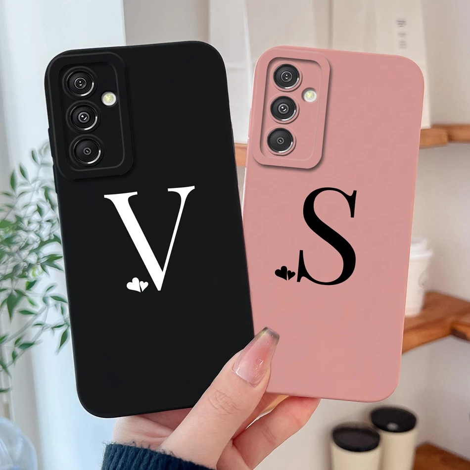 Simple Letters Liquid Silicone Phone Case - High Quality Soft Back Cover