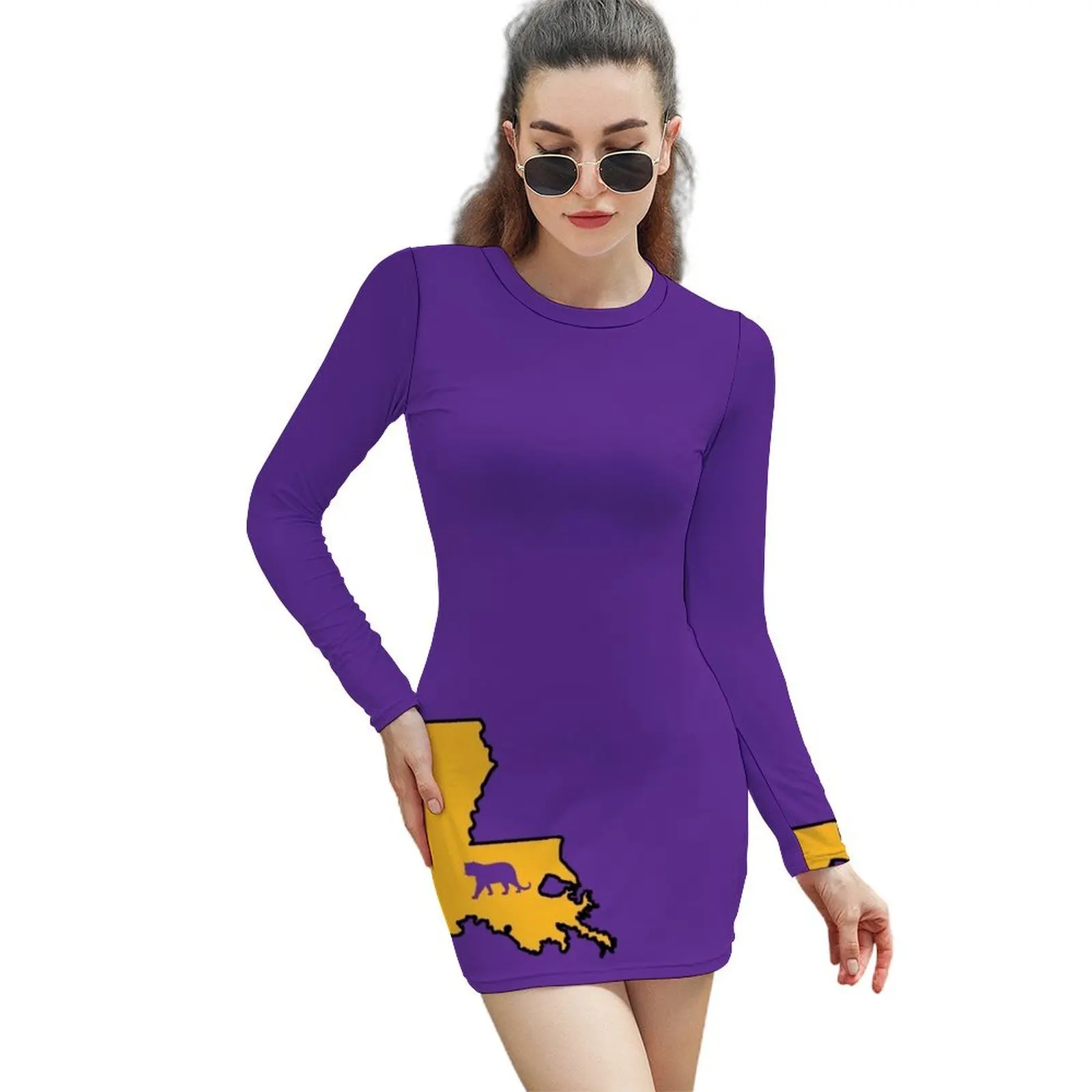 

Baton Rouge Louisiana Tiger Long-Sleeved Sheath Dress women clothes beach outfits for women women's clothing trend 2024
