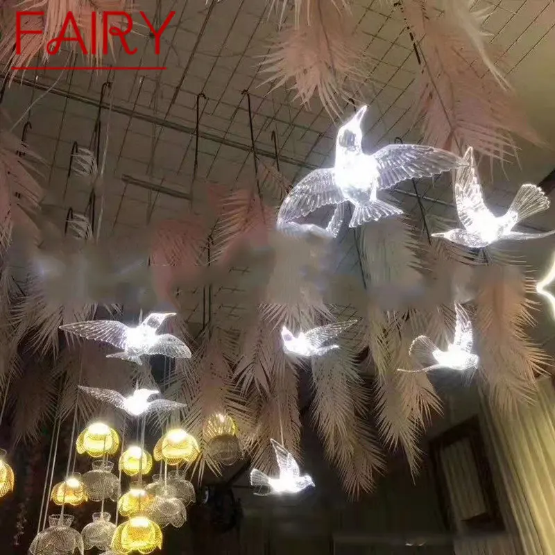 

FAIRY Modern Wedding Lamp LED Indoor Landscape Flying Birds for Home Atmosphere Party Stage Acrylic Light Decoration