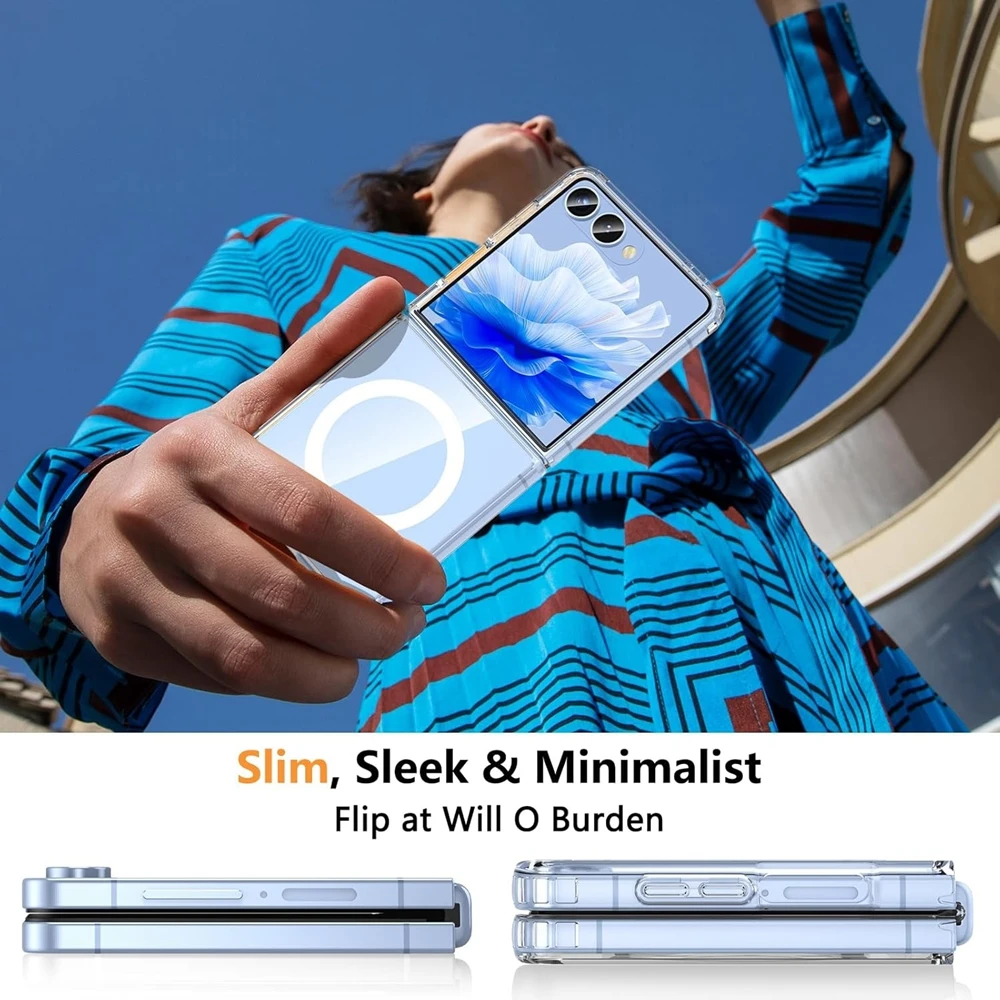 Clear Shockproof Magnetic Phone Case with MagSafe Compatibility