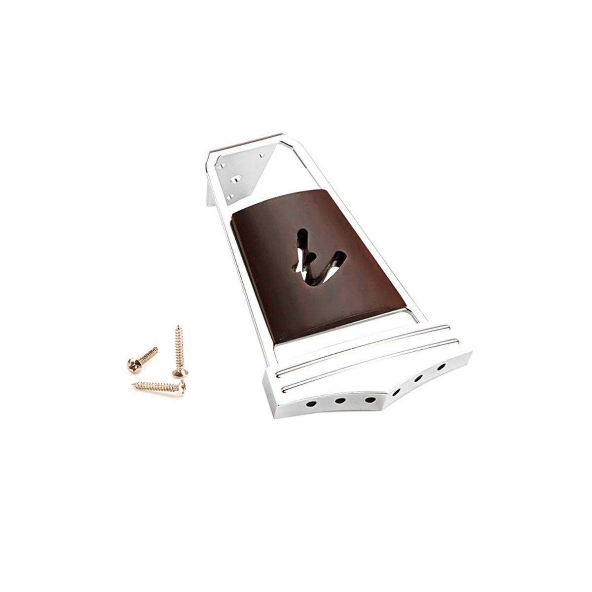 

6 Strings Vintage Jazz Guitar Bridge Tailpiece for Electric Guitar Replacement Parts with Mounting Screws