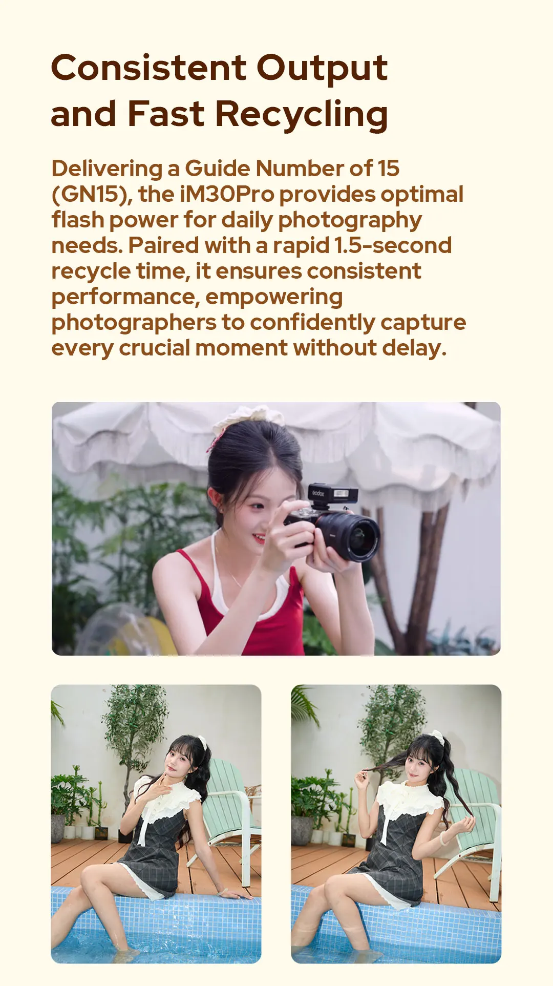 고독스 iM30Pro 싱글-컨택트 유니버설 미니 카메라 플래시