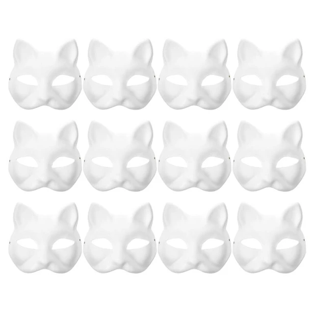 12pcs Bricolage Masques faciaux Bricolage Masques de fête Diy