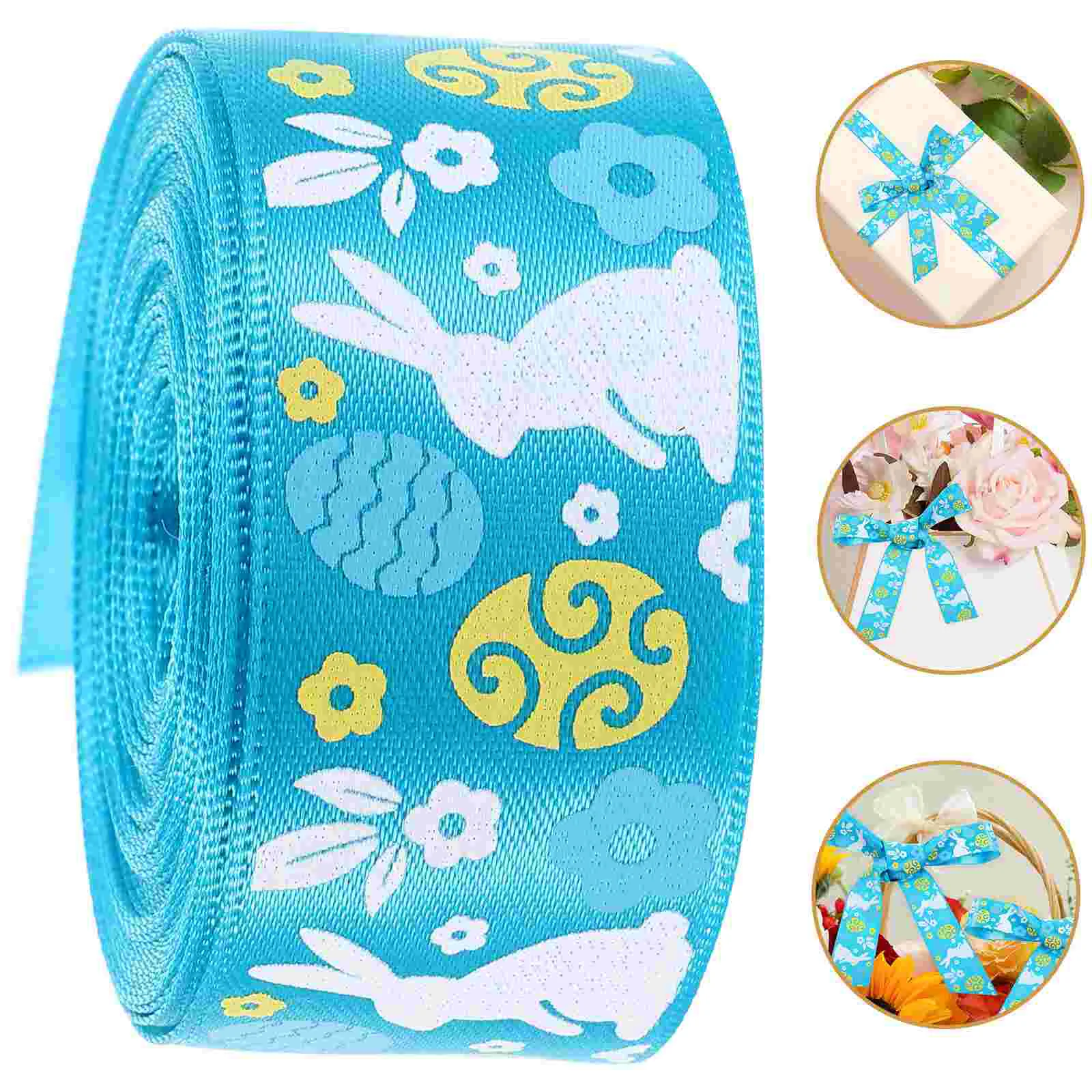 

1 Roll Easter Ribbon Gift Packing Webbing Easter Present Ribbon Easter Gift Supply