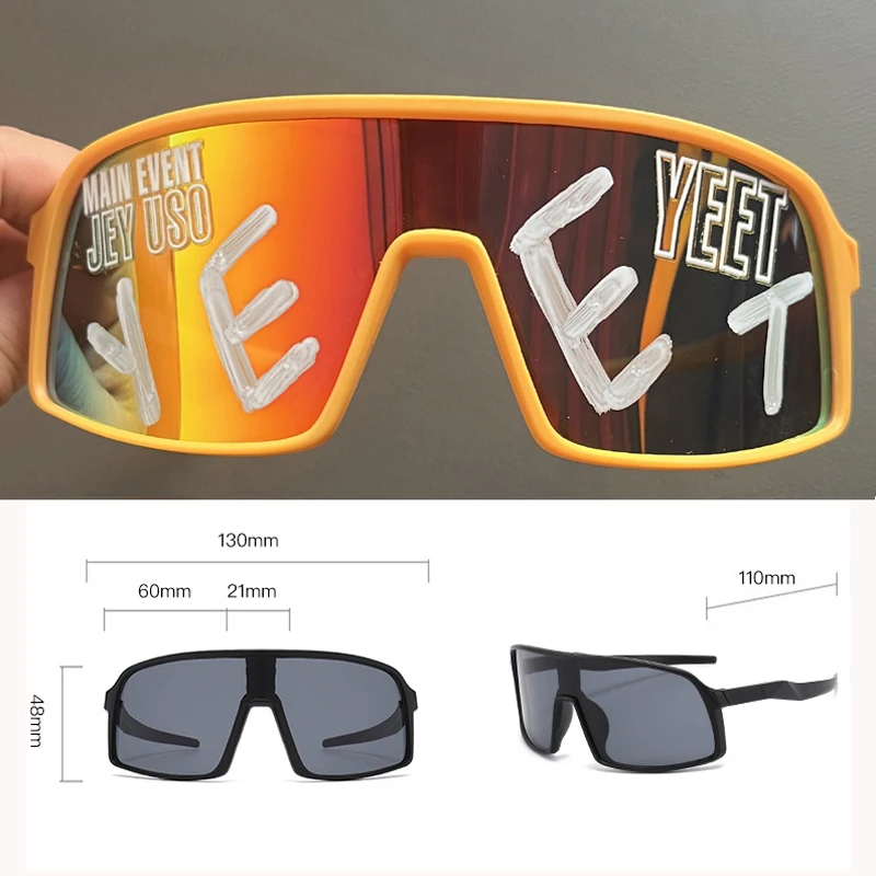 Orange Jey Uso YEET Sports Shades Sunglasses children Glasses Bloodline USOS RARE yellow Sunglasses 2