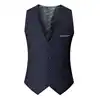 2024 Spring and Autumn New Style British Fashion Men's Suit Vest Slim Waistcoat Men's Vest Korean Style Suit Vest 5