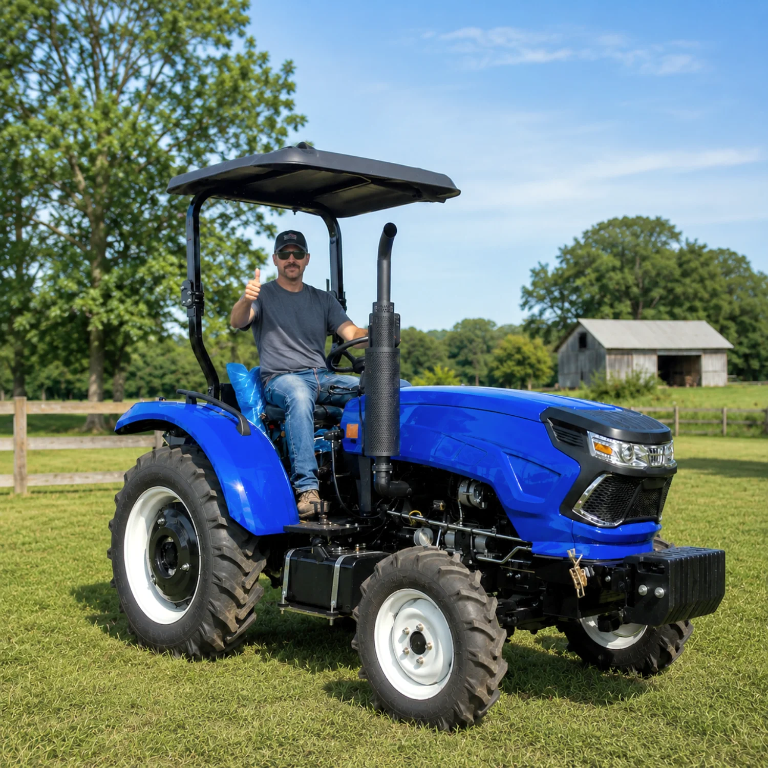 Maßgefertigter 50PS 4WD Landwirtschaftstraktor, Kompakttraktor, Nutztraktor, Minitraktor, Kleiner Dieseltraktor, CE EPA