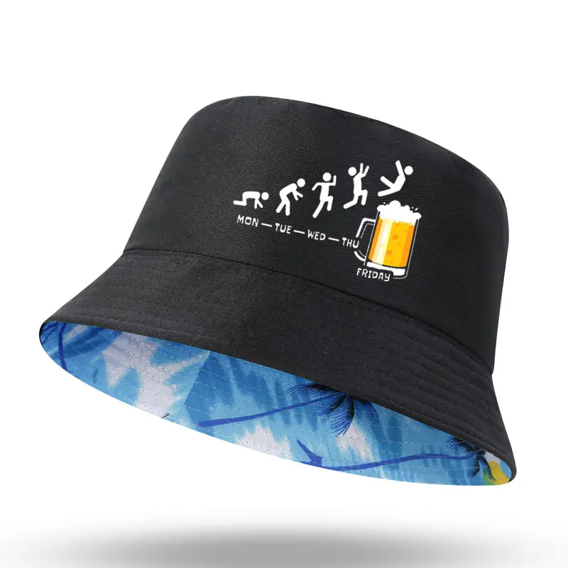 Chapeau Bucket Unisexe Noir été - Coton, Protection UV, Réglable, Style Pêcheur/casual Pour Hommes Et Femmes
