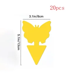 Yellow Adhesive Insect Traps - Pack of 10 (20pcs)
