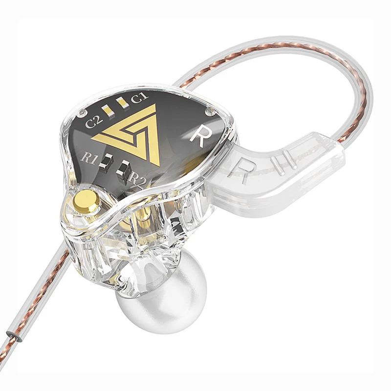 Original AKX Wired Earphone IEM Monitor Level Headset With MIC HIFI Stereo 3.5m