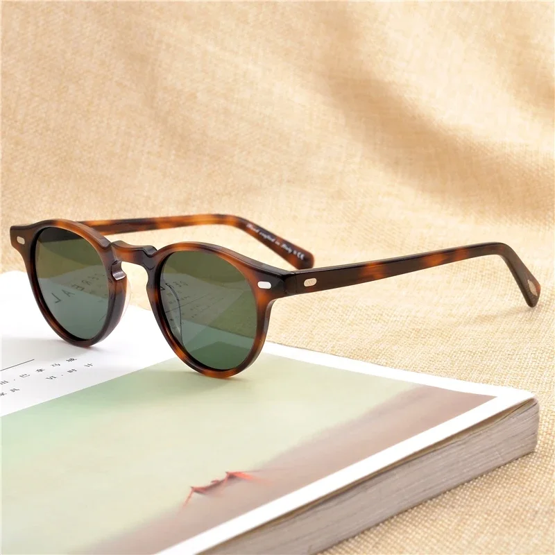 Gregory Peck Brand Designer Men Women Sunglasses Vintage Polarized Sunglasses OV5186 Retro Sun glasses oculos de sol OV 5186 1 Gregory Peck Brand Designer Men Women Sunglasses Vintage Polarized Sunglasses OV5186 Retro Sun glasses oculos de sol OV 5186 1
