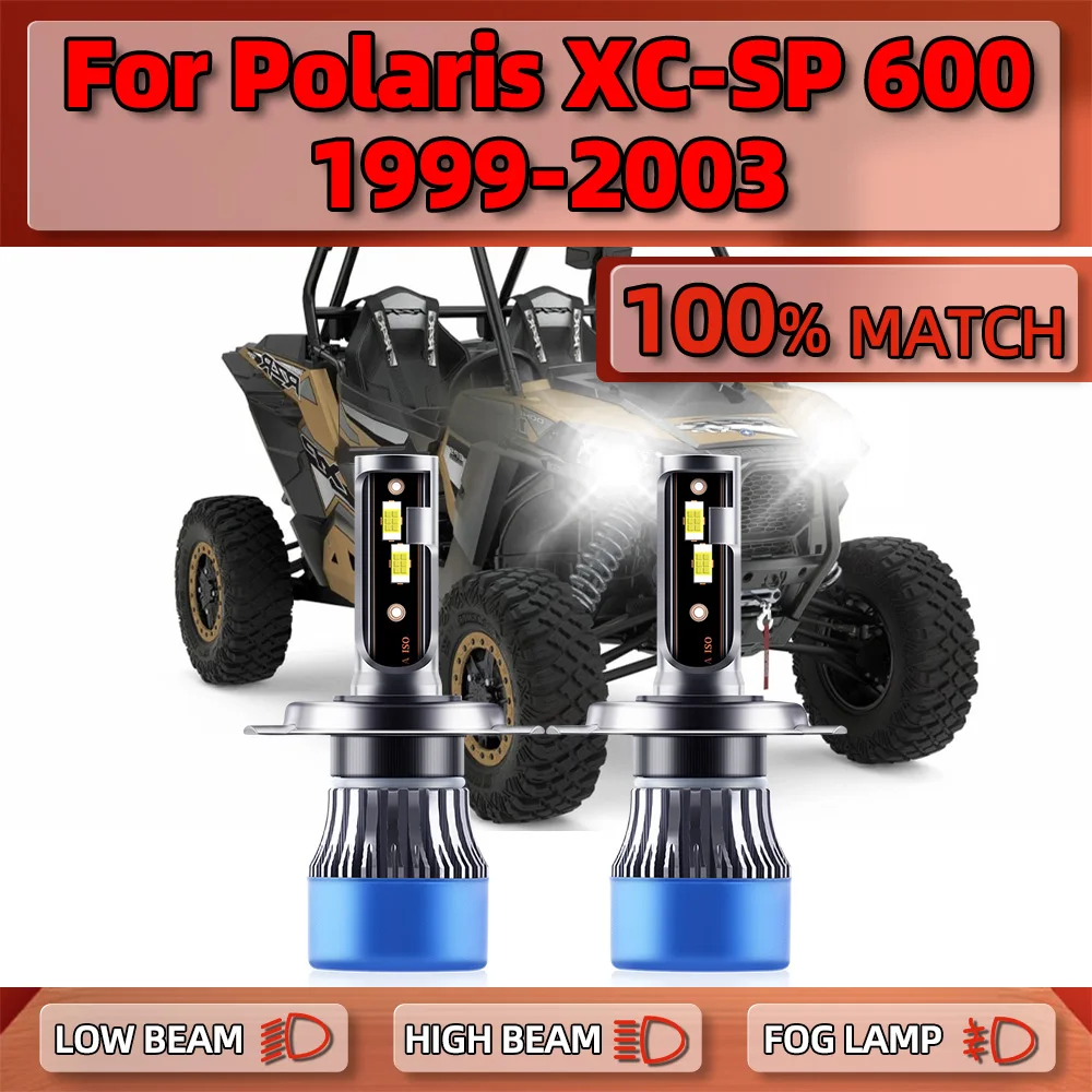 

20000LM Powerful Car LED Headlight 6000K White CSP Chips Auto Light Bulbs 12V For Polaris XC-SP 600 1999 2000 2001 2002 2003