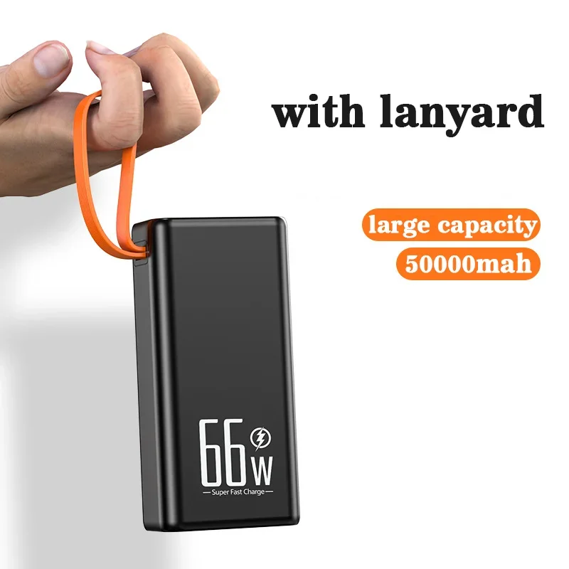 50000mah 66w Power Bank Large Capacity Pd20w 20000mah Powerbank Portable Fast Charger External Battery For Iphone Huawei Samsung 3
