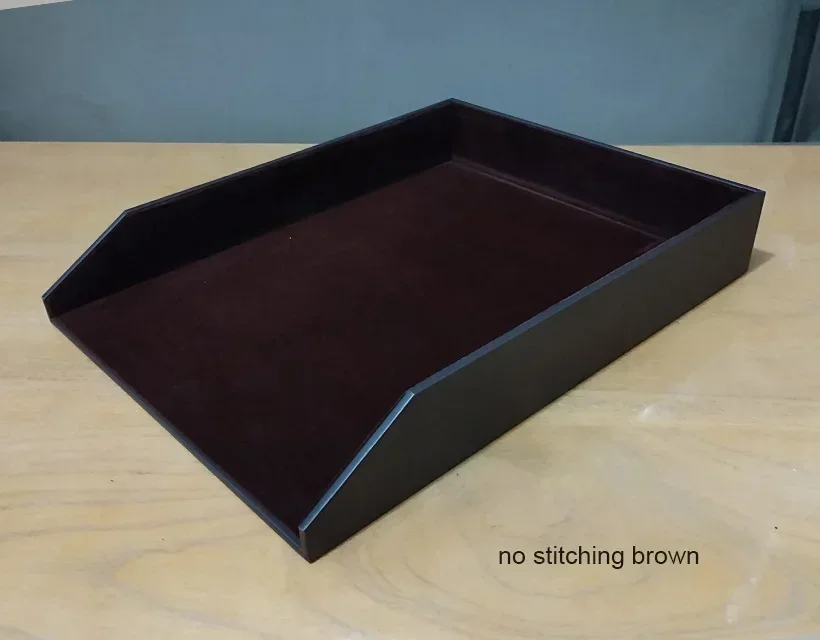 black-holder-leather-accessories-office-file-a4-document-wooden-tray-paper-box-magazine-documents-table-organizer