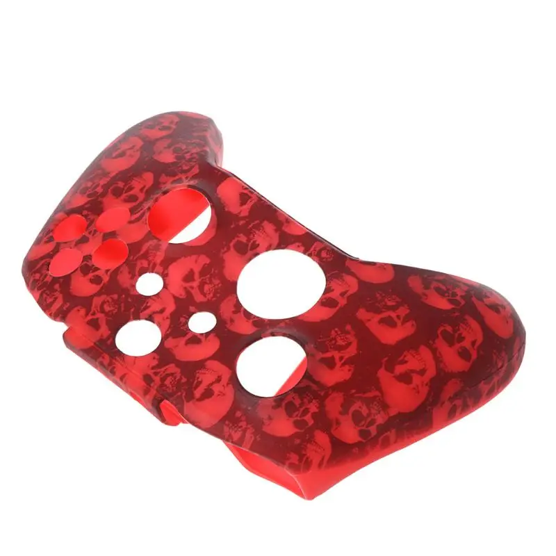 Skull Pattern Silicone Gamepad Cover+2 Joystick Caps For XBox One X S Controller пабг джостики чехол для джойстика джоки 조이스틱