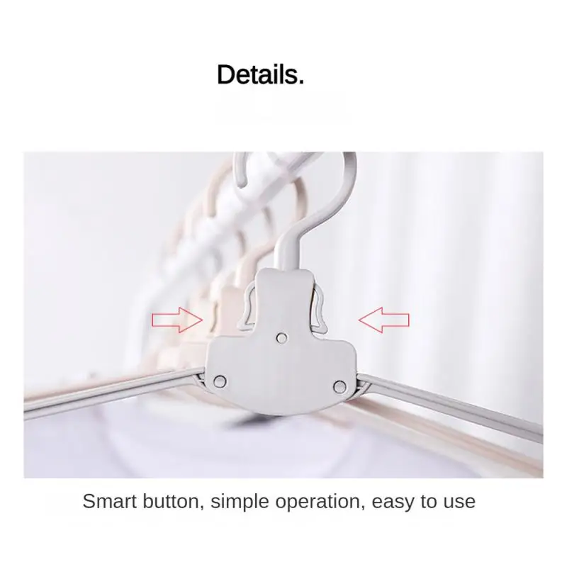 1~10PCS Multi-function Hanger Travel Necessities One Second Clothes. No Trace Simple Household Home Supplies Portable Hanger 4