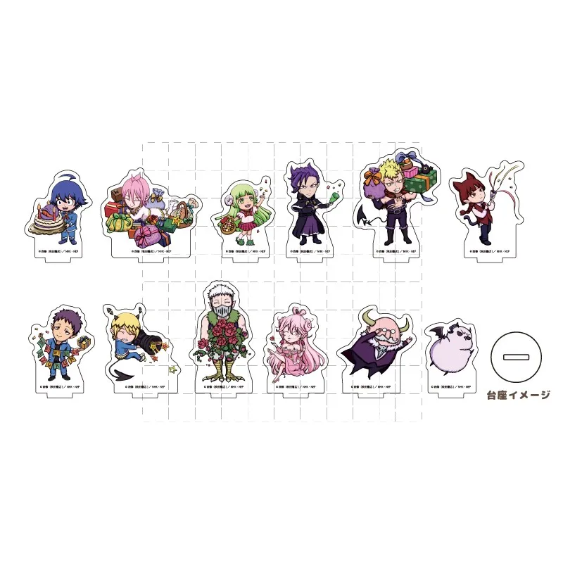 Добро пожаловать в школу Demon! Iruma-kun аниме Asumodeusu Arisu Waraku Kurara маленькая акриловая подставка фигурка Косплей игрушка для подарка