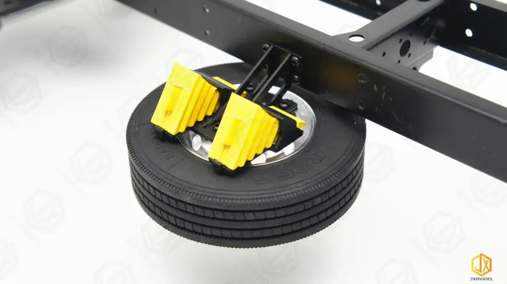 

Spare Tire Rack Kit-JXmodel Truck Model 1:14 Tractor Bucket Adaptation With Original Tires For Tamiya Rc Truck Trailer Tipper