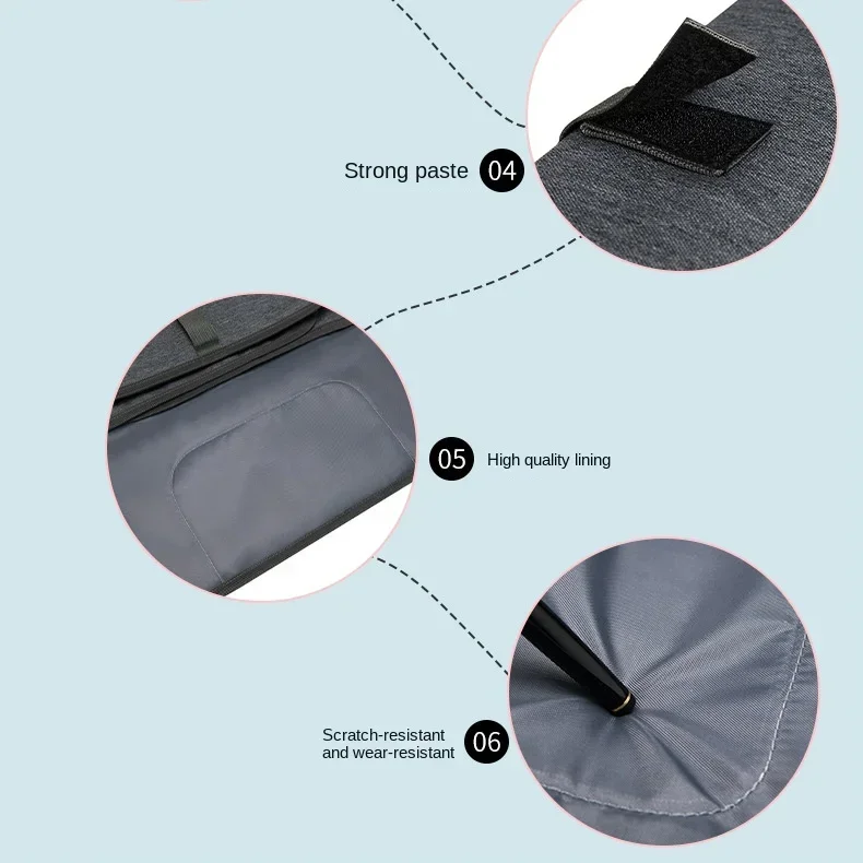 Description Picture 5 of itemPortable Diaper Changing Pad Portable Baby Changing Pad with Pockets Waterproof Travel Diaper Changing Station Kit Baby Gifts