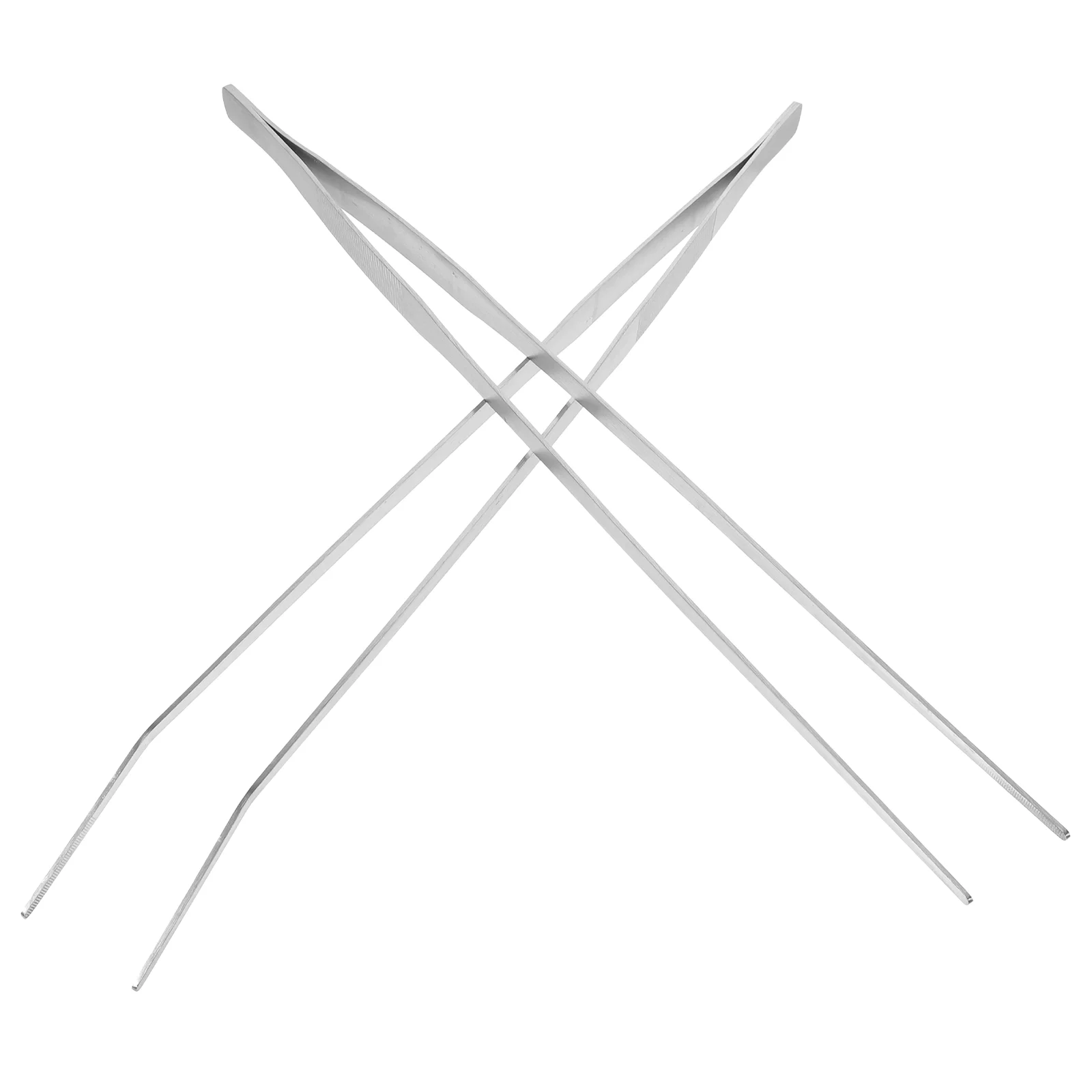 

2 Pcs Reptile Pet Feeding Pliers Tongs Stainless Steel Feeder Clip Tweezers Glass Containers Supplies Animal Raising Tool