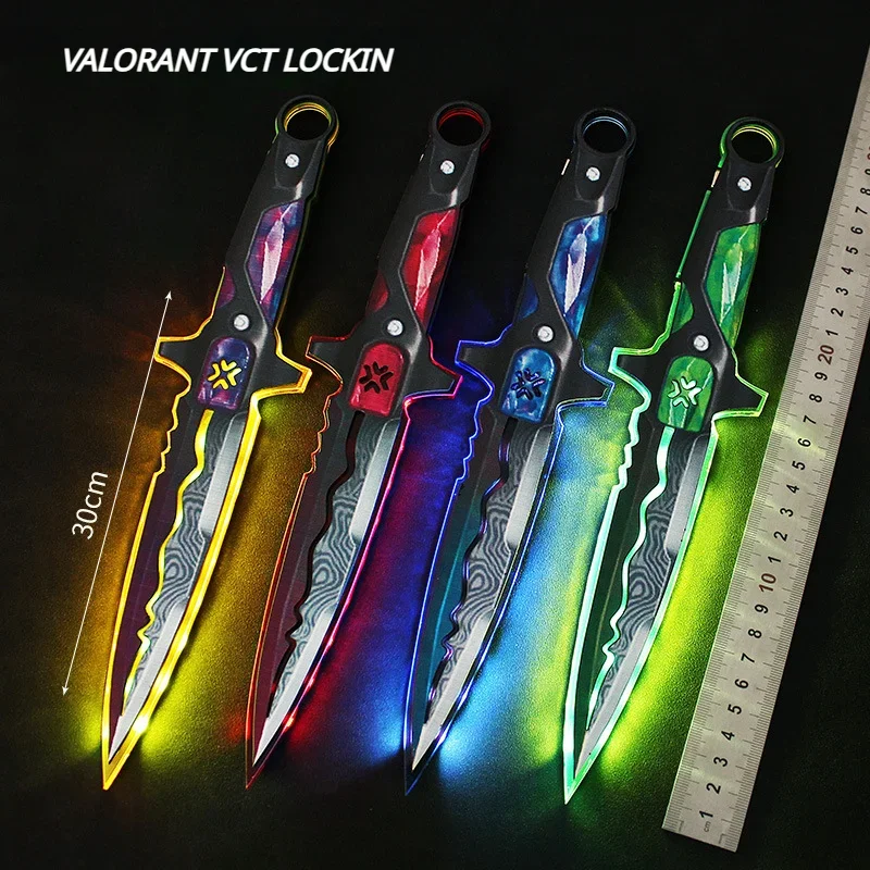 

Valorant Weapon Figure VCT LOCKIN Melee Sword 30cm Luminous Acrylic Anime Action Figure Game Cosplay Collection Gift Toy for Boy