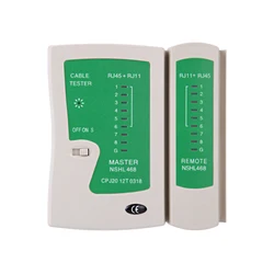 Universal Network and Telephone Cable Tester Tool (Ivory)
